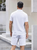 成人polo杉套装_180珠地网眼布